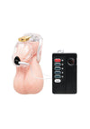 Blueline Electroshock Acrylic See Thru Chastity Cock Cage - Clear