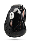 Blueline Full Coverage Cock and Balls Locked Up Chastity Cage Trap - Black