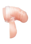 Blueline Silicone Chastity Cage with Ball Loop and Pisshole