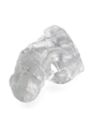 Blueline Silicone Chastity Cage with Ball Loop and Pisshole