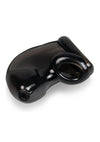 Blueline Tpe Chastity Cage with Ball Loop and Pisshole - Black