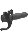 Body Extensions Be Aroused Silicone Strap-On Rechargeable Vibrating Harness with Slim Dildo and Remote - Black - 7in - 2 Piece Set