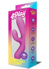 Bodywand 4play Hoppy Feels Rechargeable Rabbit Vibrator - Pink