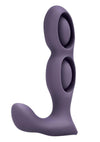 Bodywand Triple Play Tri-Pulse P-Spot Vibe Rechargeable Silicone Dual-Stim Prostate Vibrator - Purple
