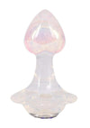 Booty Bling Jeweled Wearable Translucent Silicone Anal Plug - Clear - Small