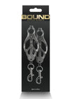 Bound Nipple Clamps C3 - Gray/Grey/Gun Metal/Metal