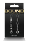 Bound Nipple Clamps D1 - Gray/Grey/Gun Metal/Metal