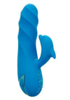 California Dreaming Summer Lovin' Frisco Fantasy Rechargeable Silicone Dual Stimulating Vibrator - Blue