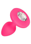 Cheeky Gems Rechargeable Silicone Vibrating Probe - Pink - Medium