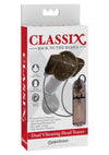 Classix Dual Vibrating Head Teaser with Remote Control - Black/Clear/Smoke