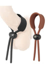 Cock Loops Adjustable Cock Ties - Black/Brown