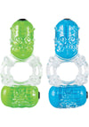 Color Pop Big O 2 Silicone Double Vibrating Cock Ring Waterproof