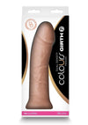 Colours Dual Density Girth Silicone Dildo - Vanilla - 7in