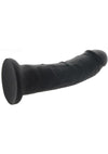 Colours Girth Silicone Dildo - Black - 7in