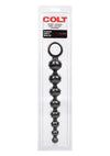 Colt Power Drill Silicone Anal Beads - Black