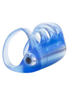 Couples Pleasure Cage Vibrating Cock Ring - Blue