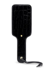 Cowgirl Patent Leather Croc Spanking Paddle - Black