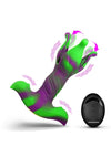 Creature Cocks Alien Bloom Expanding Rechargeable Silicone Anal Plug - Green/Purple