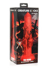 Creature Cocks Fire Hound Silicone Dildo - Black/Red - Large