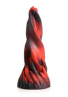 Creature Cocks Hell Kiss Twisted Tongues Silicone Dildo - Black/Red