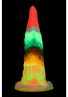 Creature Cocks Luminoctopus Glow In The Dark Tentacle Silicone Dildo - Multicolor