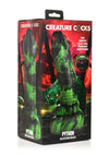 Creature Cocks Python Silicone Dildo - Black/Green/Red