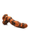 Creature Cocks Sabretooth Silicone Dildo - Black/Orange