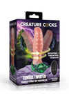 Creature Cocks Tongue Twister Rechargeable Silicone Panty Vibe Tongue Harness with Remote - Multicolor