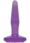 Crystal Jellies - Small Butt Plug - Purple - Small