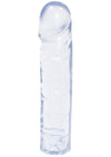 Crystal Jellies Classic Dildo - Clear - 8in