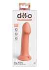 Dillio Platinum Big Hero Silicone Dildo - Orange - 6in