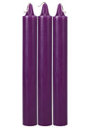 Doc Johnson Japanese Drip Candles - Purple - 3 Pack