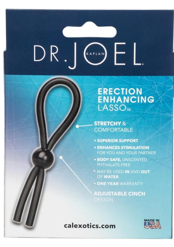 Dr. Joel Kaplan Erection Enhancing Lasso Cock Ring - Black