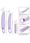 Dr. Laura Berman Isabelle Set Of 2 Vibrating Silicone Dilators - Lavender/Purple