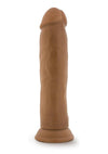 Dr. Skin Silicone Dr. Henry Dildo with Suction Cup - Caramel/Mocha - 9in