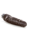 Dr. Skin Cock Vibe 14 Vibrating Dildo - Chocolate - 8in