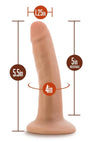 Dr. Skin Dildo with Suction Cup - Vanilla - 5.5in