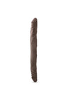 Dr. Skin Double Dildo - Chocolate - 14in