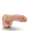 Dr. Skin Mr. Mayor Dildo with Balls and Suction Cup - Vanilla - 9in