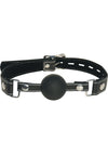 Edge Silicone Ball Gag with Adjustable Leather Strap
