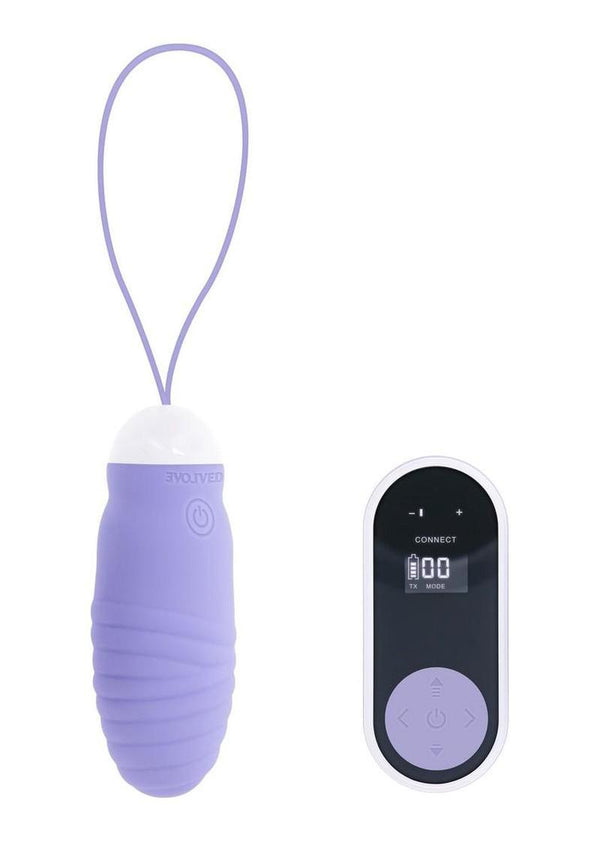 Energetic Egg Rechargeable Silicone Thrusting Egg - Blue