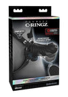 Fantasy C-Ringz Controlcore Harness Remote Control Vibrating Rechargeable Silicone Cock Blocker - Black