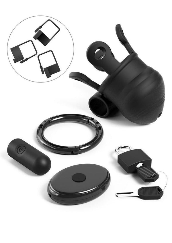 Fantasy C-Ringz Controlcore Trainer Remote Control Vibrating Rechargeable Silicone Cock Blocker