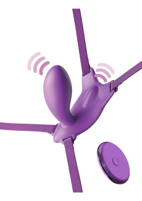 Fantasy For Her Ultimate G-Spot Butterfly Strap-On Rechargeable Silicone with Remote Control - PATS Inc.