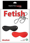 Fetish Play Blindfold Vegan Leather - Red