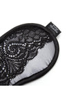 Fifty Shades Of Grey Play Nice Satin and Lace Blindfold - Black/Silver