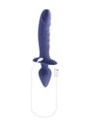 Gender X Dual Defender Rechargeable Silicone Dual Vibrator - Purple