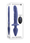 Gender X Dual Defender Rechargeable Silicone Dual Vibrator - Purple