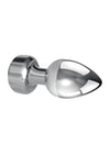 Gender X Rockin Rechargeable Metal XL Plug - Metal/Silver - XLarge