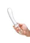 Glas Classic Curved Dual-Ended Dildo - Clear - 9in